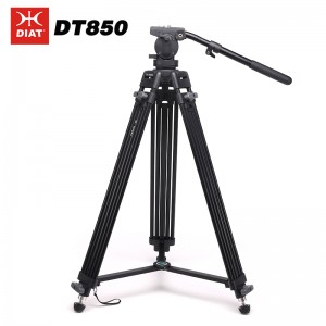 DIAT DT850 أعلى درجة ترايبود ترايبود الفيديو عالية الجودة لاطلاق النار المهنية ترايبود الكاميرا